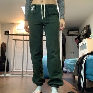 Roots Park Green Sweatpants Joggers